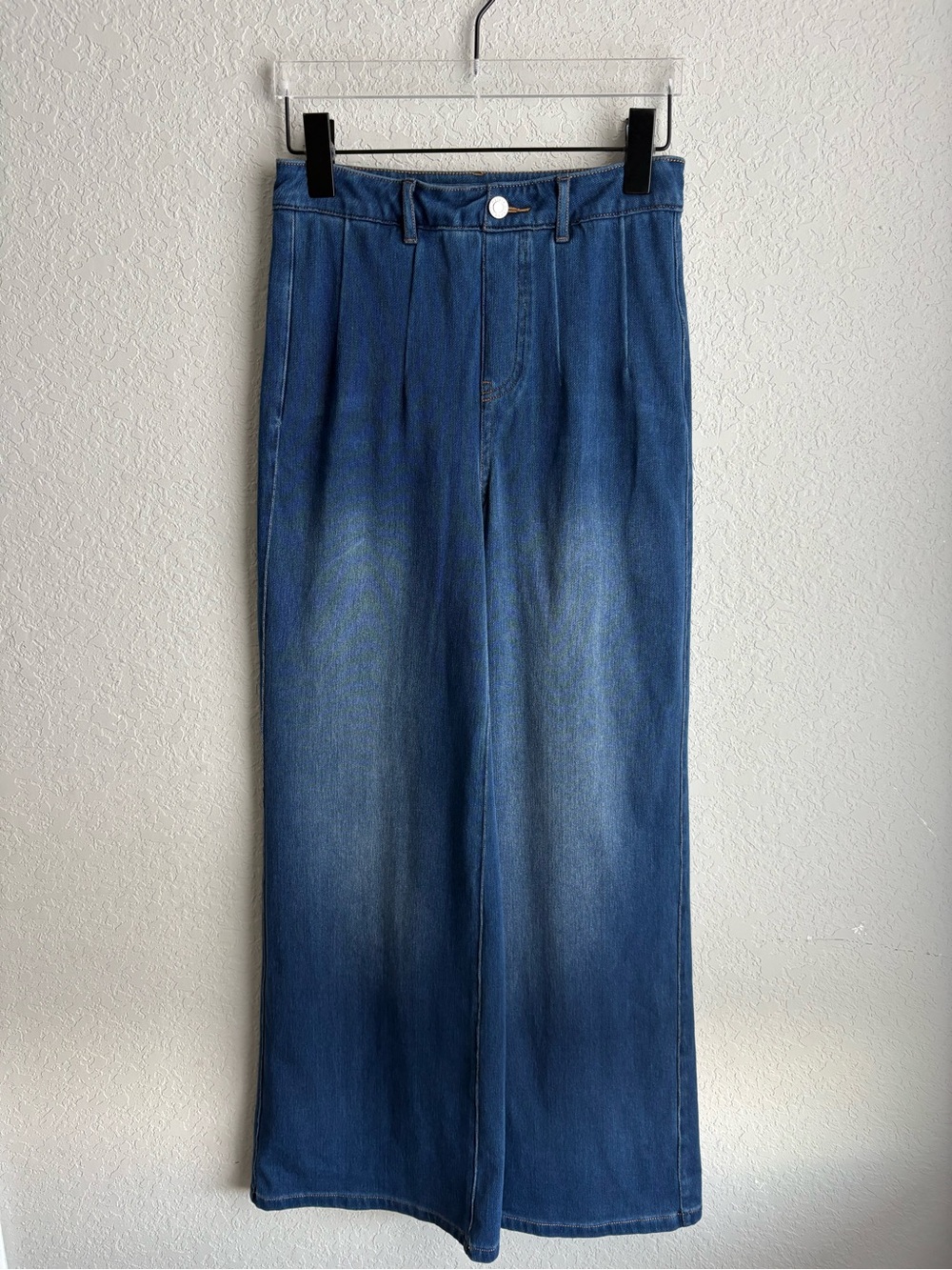 Halara Flex Denim Wide Leg Jeans Women’s Small Blue High Rise Pull On Pants